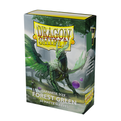 Dragon Shield: Japanese Size 60ct Sleeves - Forest Green (Matte) | Gamers Paradise