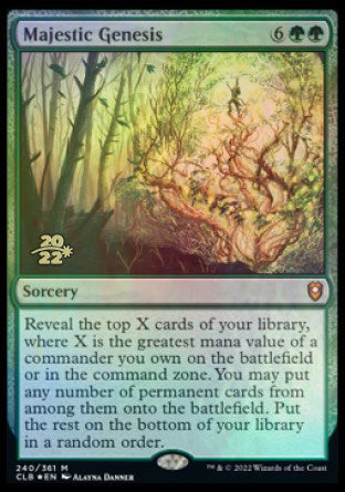 Majestic Genesis [Commander Legends: Battle for Baldur's Gate Prerelease Promos] | Gamers Paradise