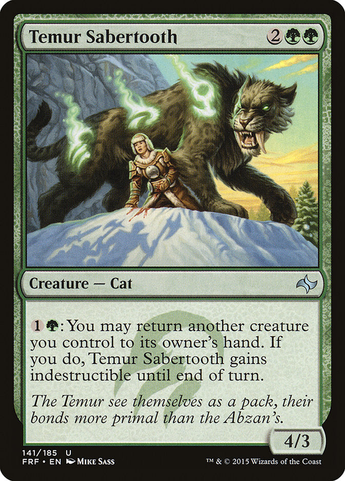 Temur Sabertooth [Fate Reforged] | Gamers Paradise