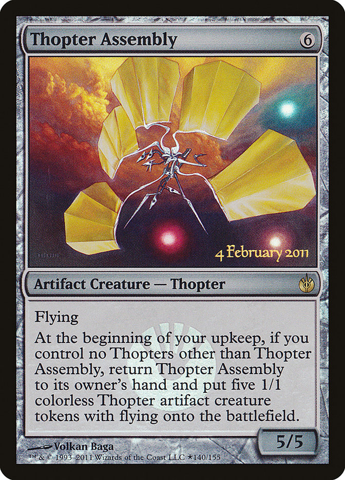 Thopter Assembly [Mirrodin Besieged Prerelease Promos] | Gamers Paradise