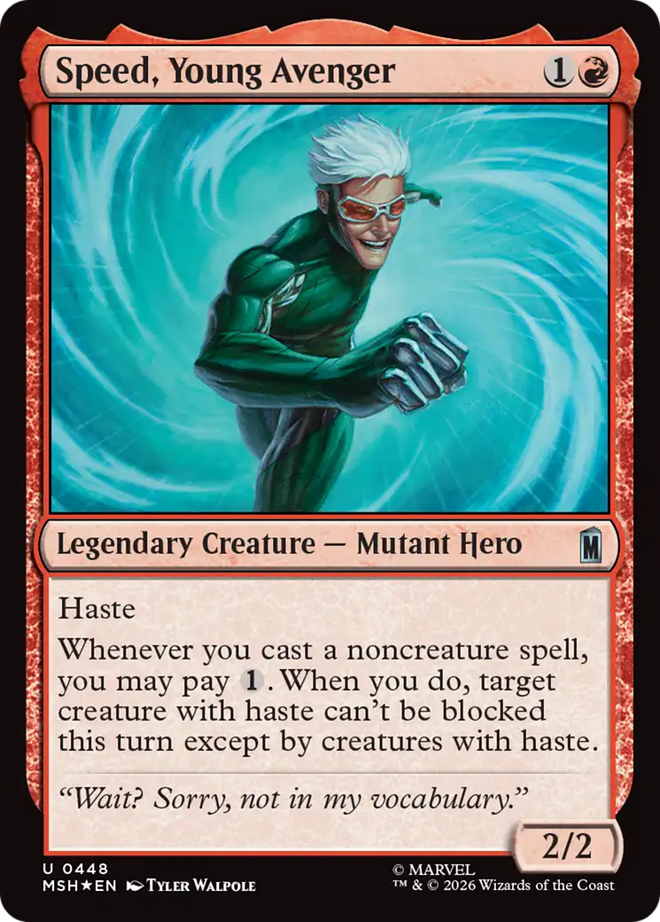 Speed, Young Avenger (Surge Foil) [Marvel Super Heroes] | Gamers Paradise
