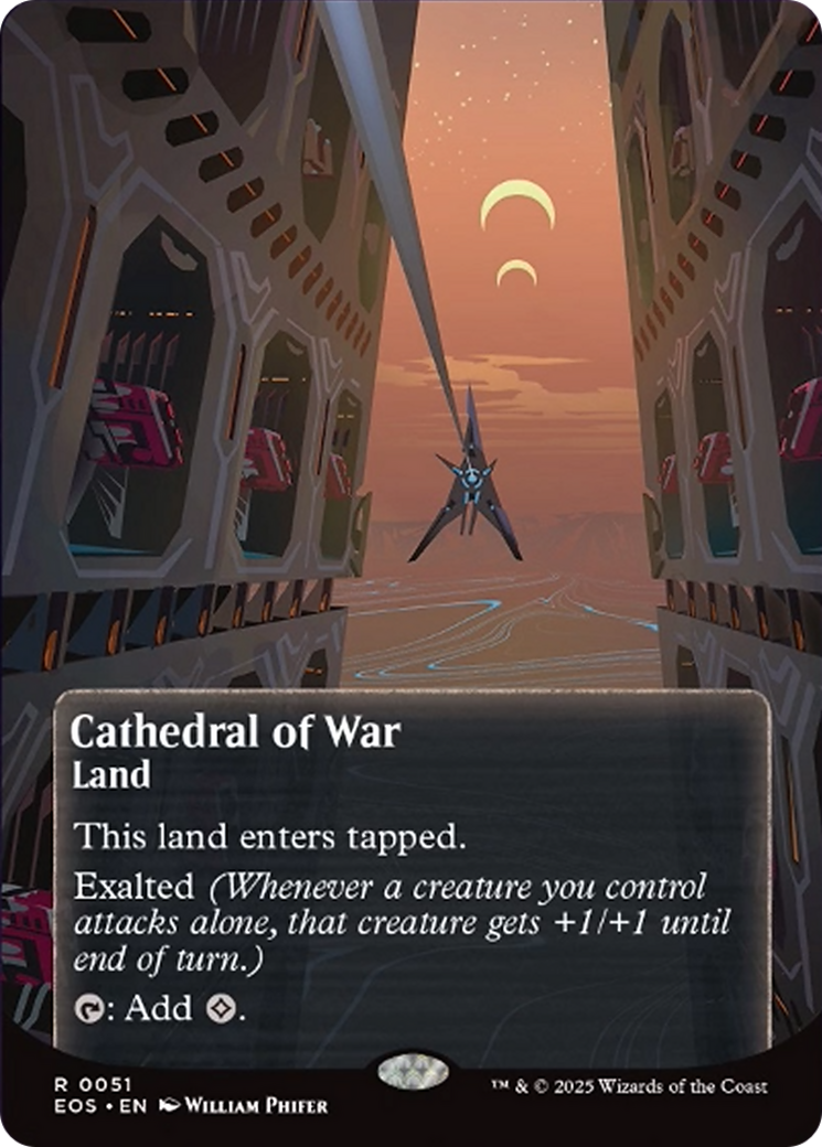 Cathedral of War (0051) (Borderless) [Edge of Eternities: Stellar Sights] | Gamers Paradise