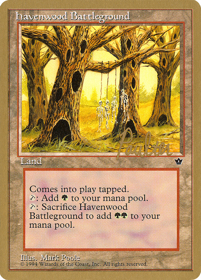 Havenwood Battleground (Preston Poulter) [Pro Tour Collector Set] | Gamers Paradise