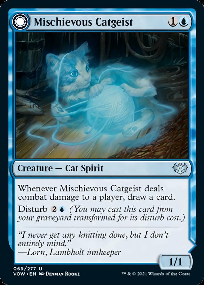 Mischievous Catgeist // Catlike Curiosity [Innistrad: Crimson Vow] | Gamers Paradise