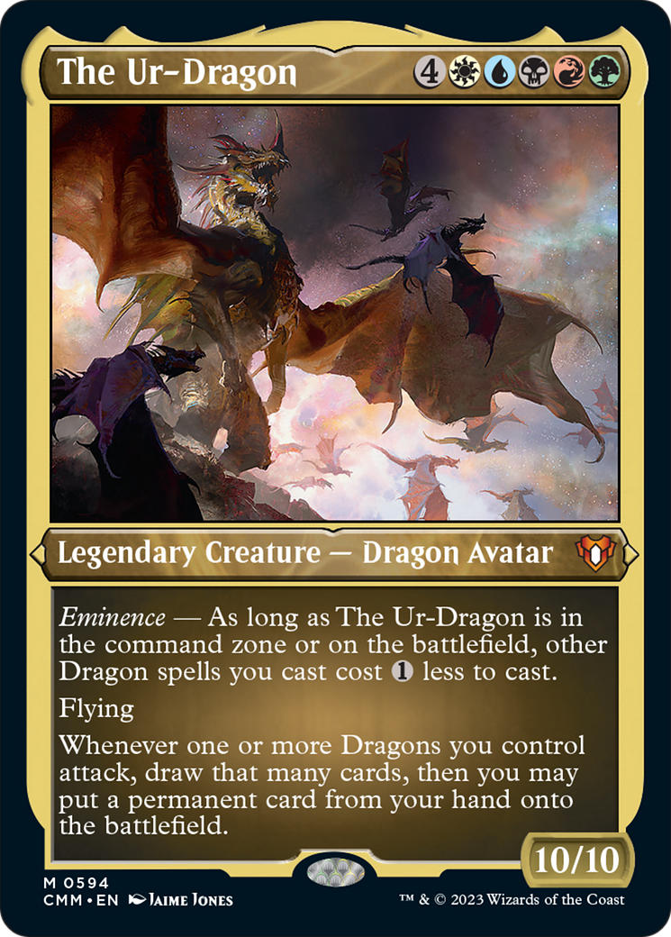 The Ur-Dragon (Foil Etched) [Commander Masters] | Gamers Paradise