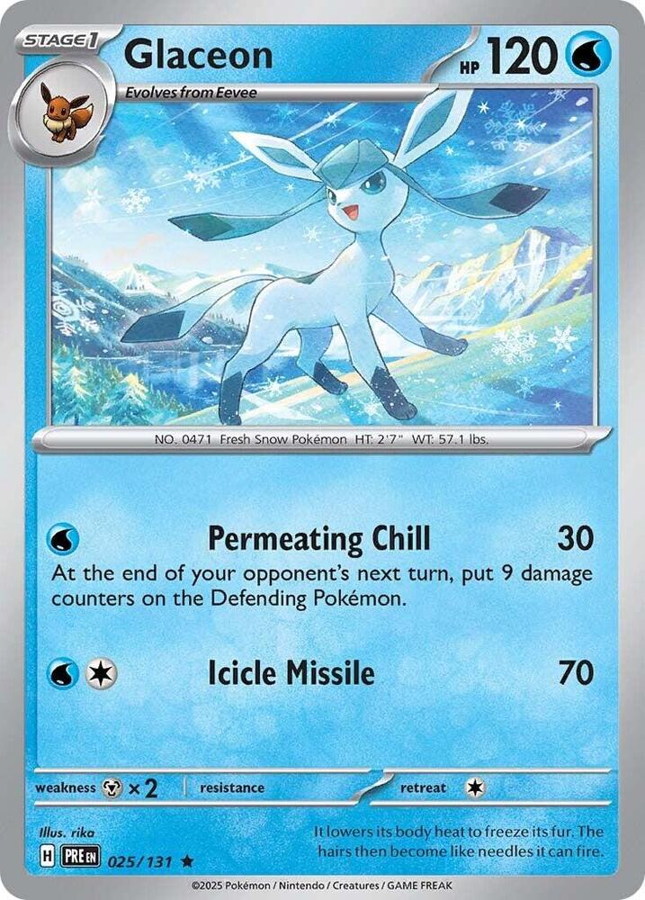 Glaceon (025/131) [Scarlet & Violet: Prismatic Evolutions] | Gamers Paradise