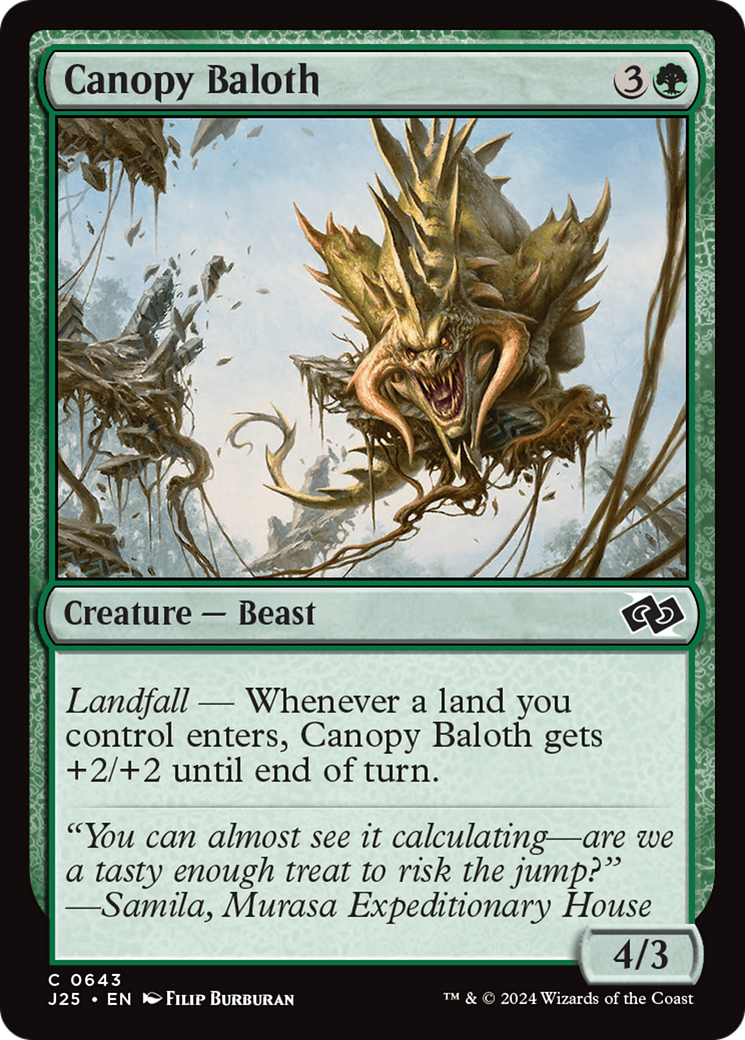 Canopy Baloth [Foundations Jumpstart] | Gamers Paradise