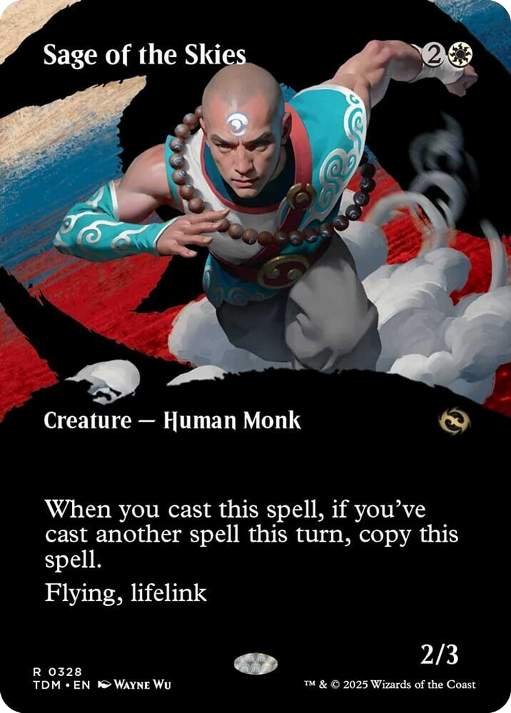 Sage of the Skies (Borderless) [Tarkir: Dragonstorm] | Gamers Paradise