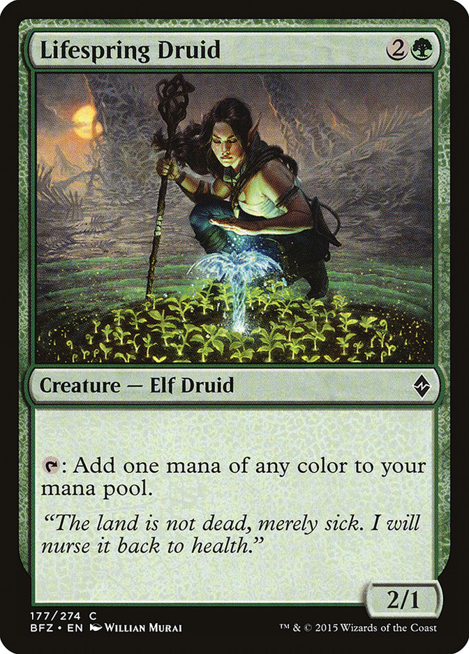Lifespring Druid [Battle for Zendikar] | Gamers Paradise