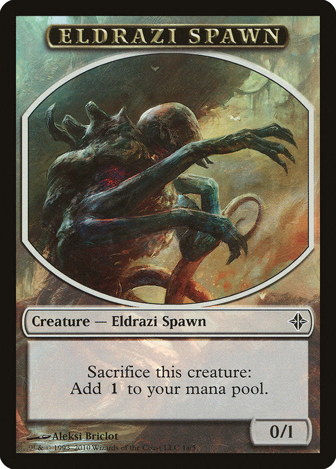 Eldrazi Spawn Token (1a/5) [Rise of the Eldrazi Tokens] | Gamers Paradise
