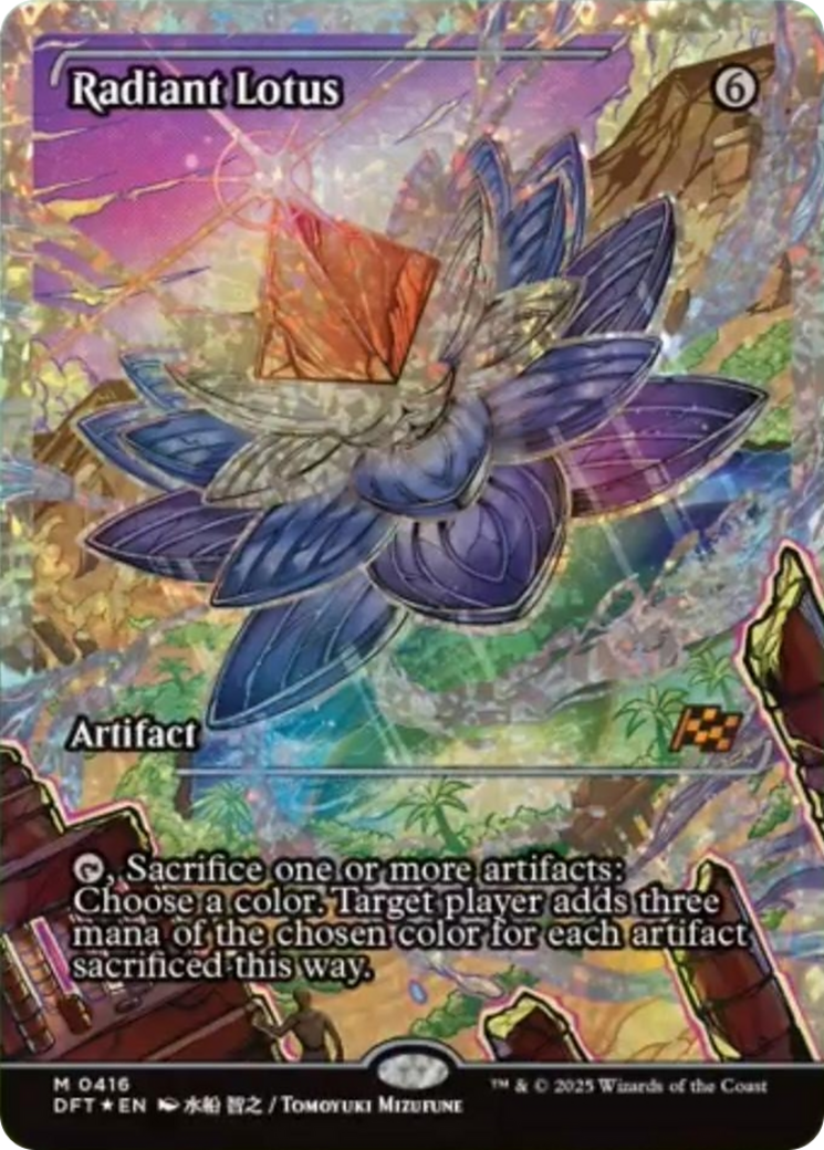 Radiant Lotus (Showcase) (Fracture Foil) [Aetherdrift] | Gamers Paradise