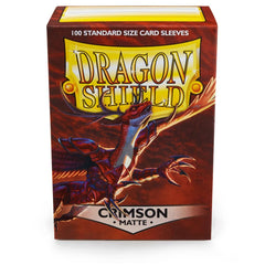 Dragon Shield: Standard 100ct Sleeves - Crimson (Matte) | Gamers Paradise