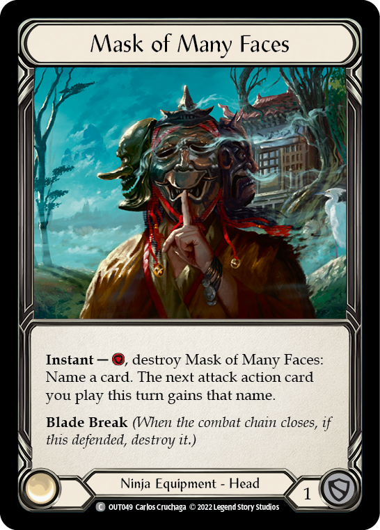 Mask of Many Faces [OUT049] (Outsiders)  Rainbow Foil | Gamers Paradise