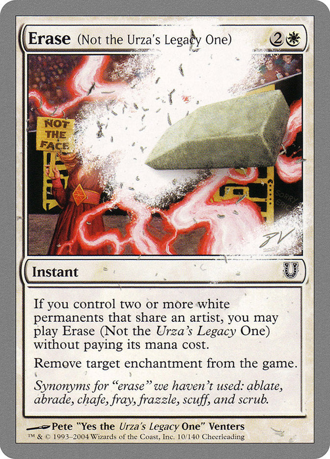 Erase (Not the Urza's Legacy One) [Unhinged] | Gamers Paradise