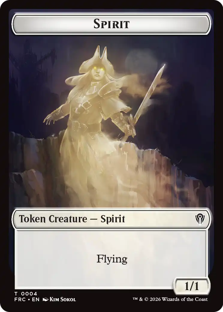 Goblin // Spirit Double-Sided Token [Reality Fracture Commander Tokens] | Gamers Paradise