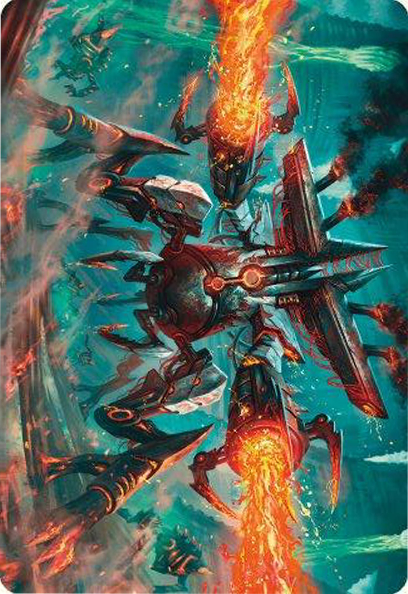 Exterminator Magmarch Art Card [Modern Horizons 3 Art Series] | Gamers Paradise