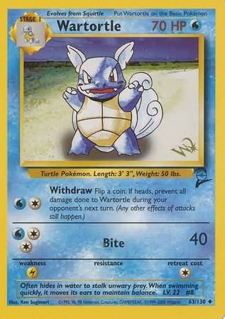 Wartortle (63/130) (W Stamped Promo) [Base Set 2] | Gamers Paradise