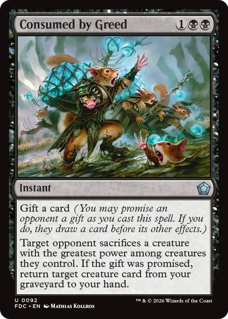 Consumed by Greed [Foundations Commander] | Gamers Paradise