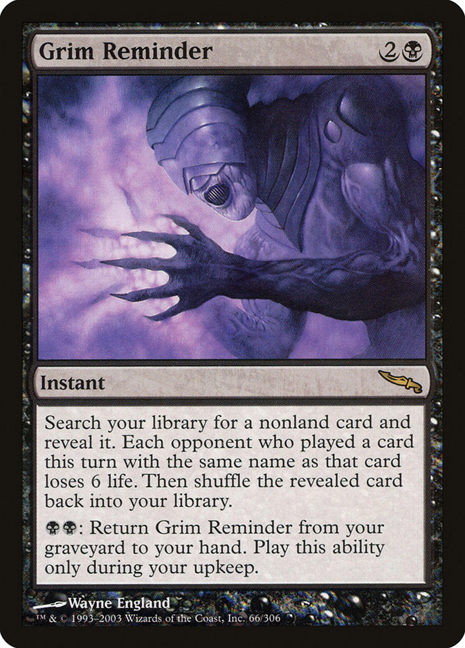 Grim Reminder [Mirrodin] | Gamers Paradise