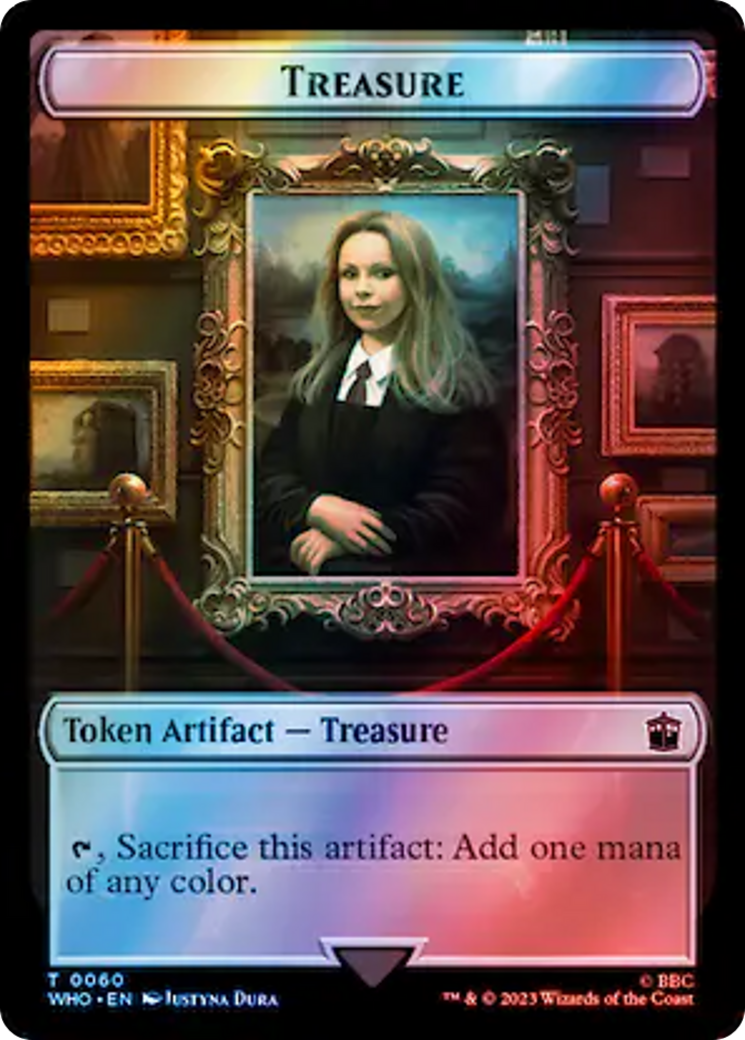 Fish // Treasure (0060) Double-Sided Token (Surge Foil) [Doctor Who Tokens] | Gamers Paradise