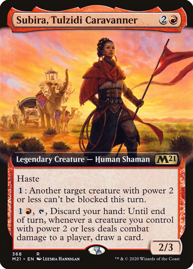 Subira, Tulzidi Caravanner (Extended Art) [Core Set 2021] | Gamers Paradise