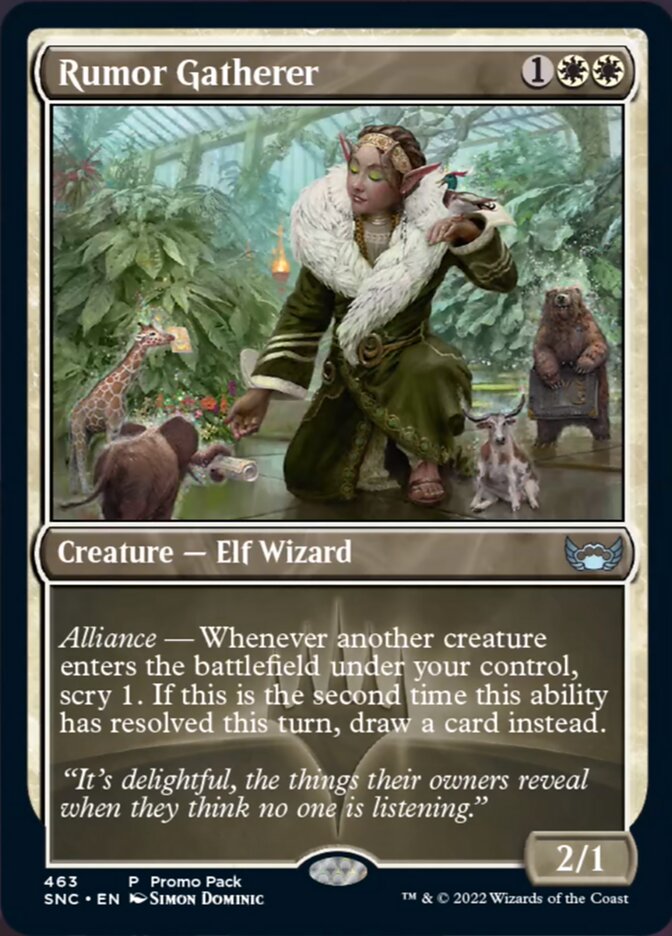 Rumor Gatherer (Promo Pack) [Streets of New Capenna] | Gamers Paradise