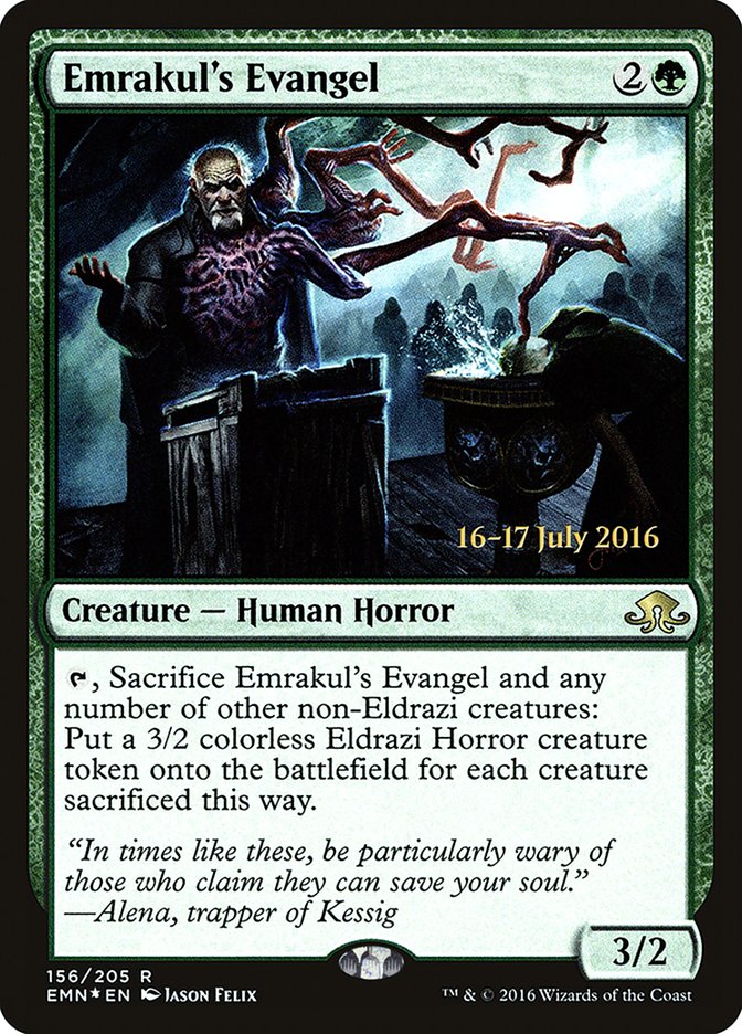 Emrakul's Evangel [Eldritch Moon Prerelease Promos] | Gamers Paradise