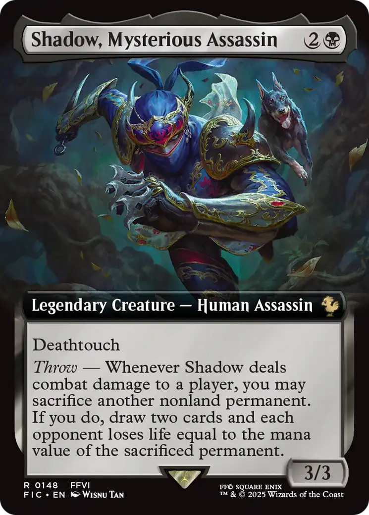 Shadow, Mysterious Assassin (Extended Art) [FINAL FANTASY Commander] | Gamers Paradise