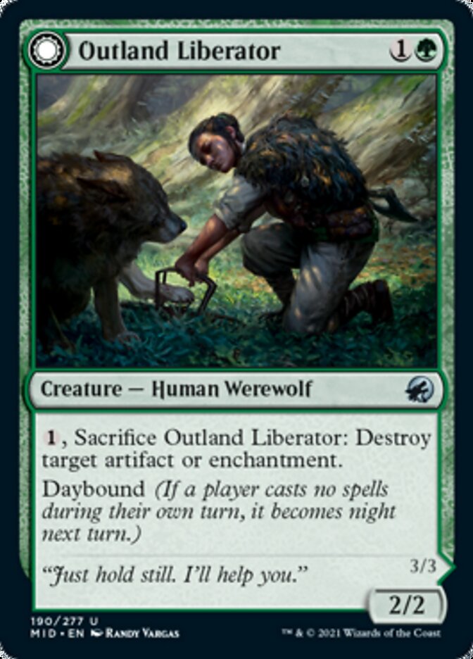 Outland Liberator // Frenzied Trapbreaker [Innistrad: Midnight Hunt] | Gamers Paradise