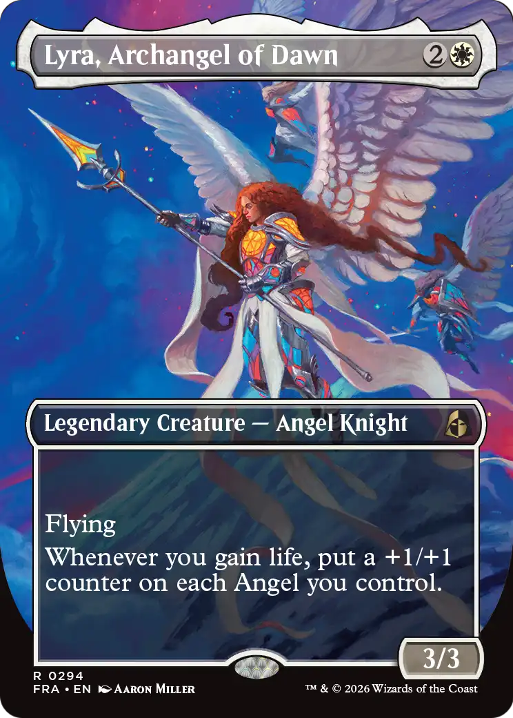 Lyra, Archangel of Dawn (Borderless) [Reality Fracture] | Gamers Paradise
