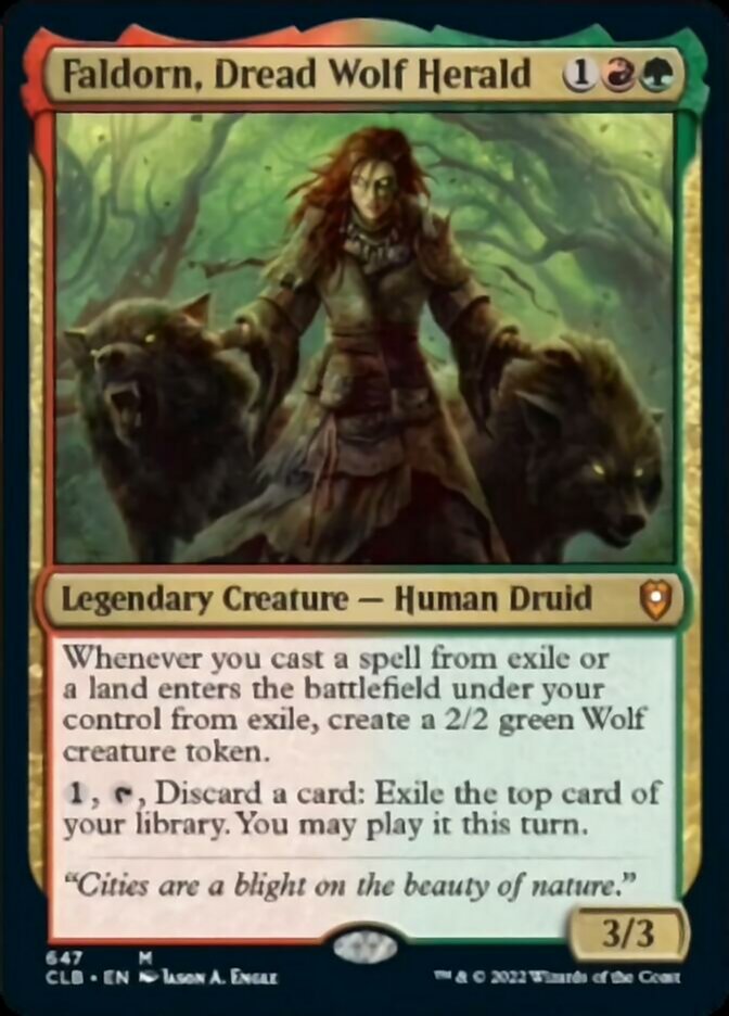 Faldorn, Dread Wolf Herald [Commander Legends: Battle for Baldur's Gate] | Gamers Paradise