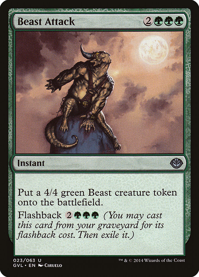 Beast Attack (Garruk vs. Liliana) [Duel Decks Anthology] | Gamers Paradise