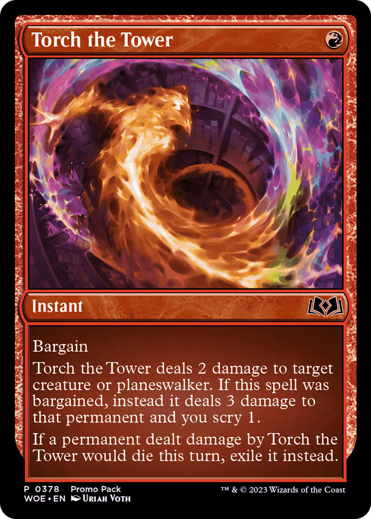 Torch the Tower (Promo Pack) [Wilds of Eldraine Promos] | Gamers Paradise