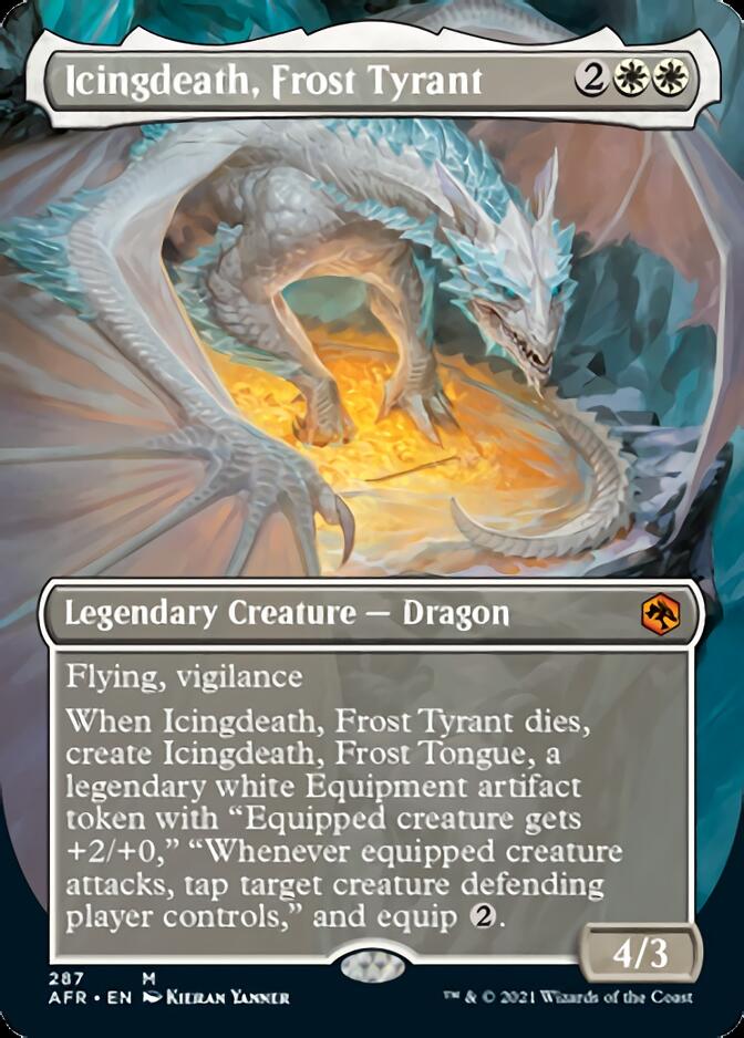 Icingdeath, Frost Tyrant (Borderless Alternate Art) [Dungeons & Dragons: Adventures in the Forgotten Realms] | Gamers Paradise