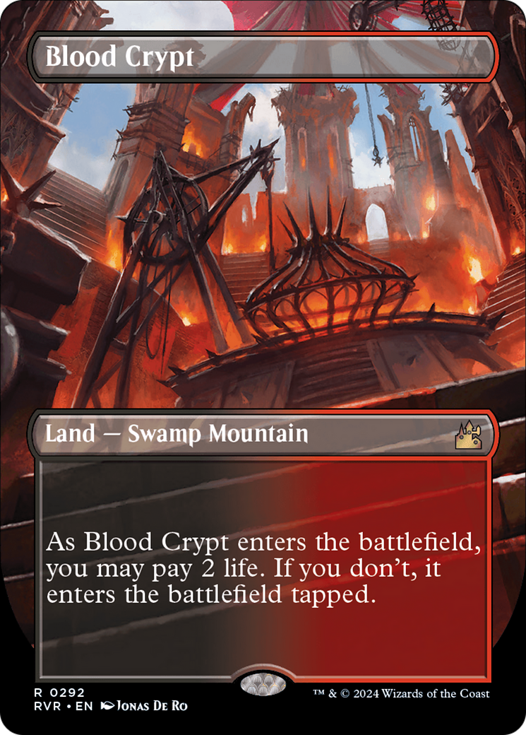 Blood Crypt (Borderless) [Ravnica Remastered] | Gamers Paradise