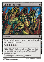 Culling the Weak (White Border) [Mystery Booster 2] | Gamers Paradise
