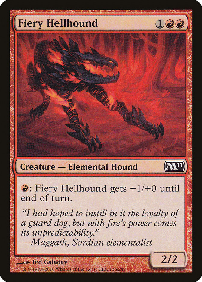 Fiery Hellhound [Magic 2011] | Gamers Paradise