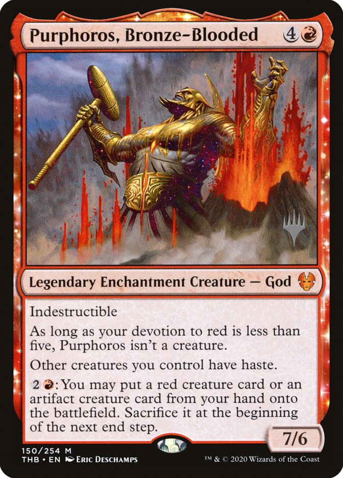 Purphoros, Bronze-Blooded (Promo Pack) [Theros Beyond Death Promos] | Gamers Paradise