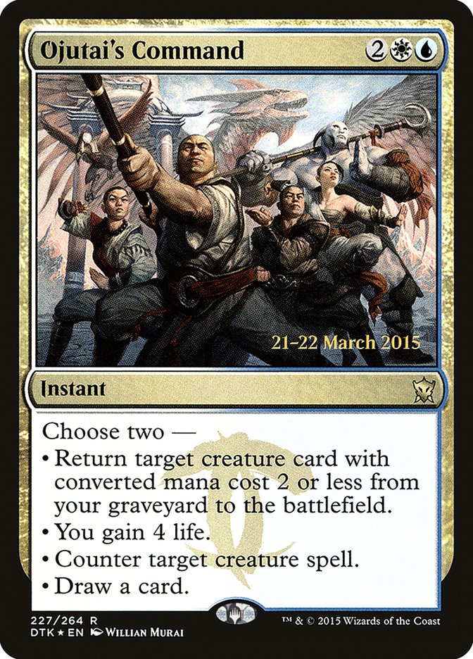 Ojutai's Command [Dragons of Tarkir Prerelease Promos] | Gamers Paradise