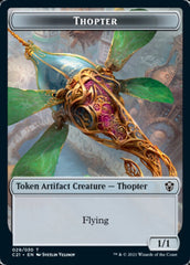 Golem (026) // Thopter Double-Sided Token [Commander 2021 Tokens] | Gamers Paradise