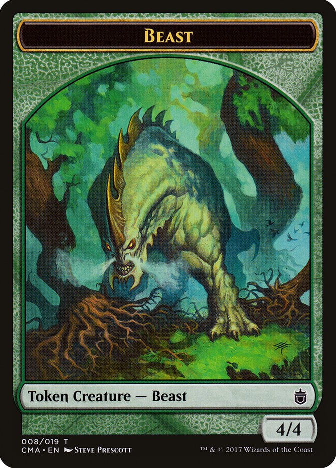 Beast Token (008/019) [Commander Anthology Tokens] | Gamers Paradise