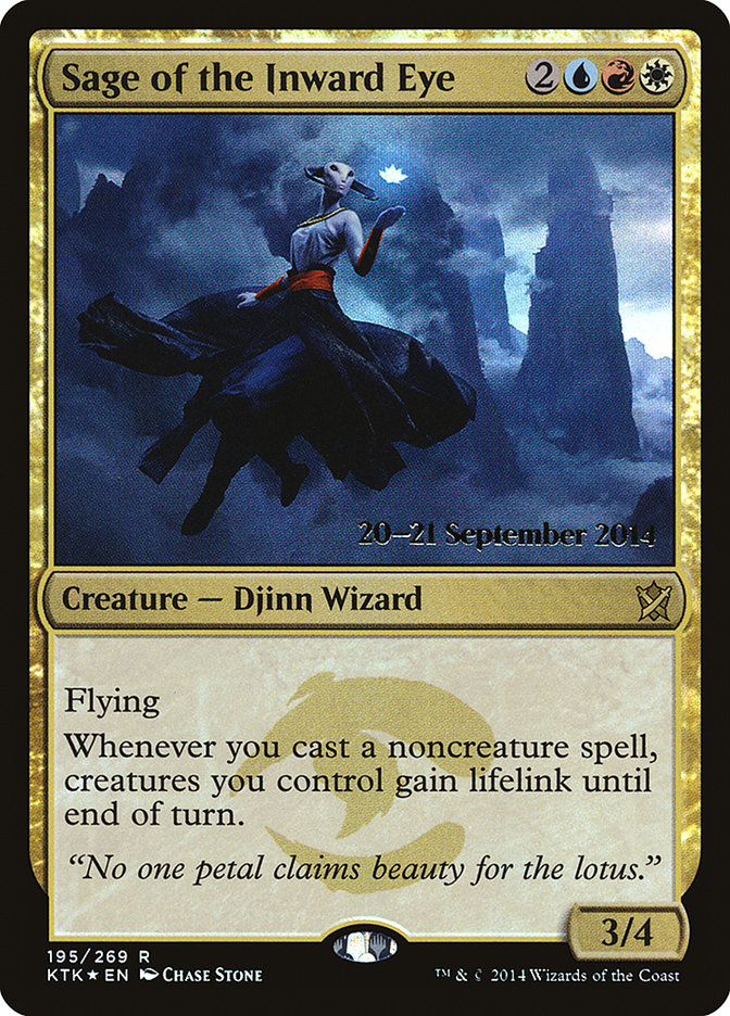 Sage of the Inward Eye [Khans of Tarkir Prerelease Promos] | Gamers Paradise
