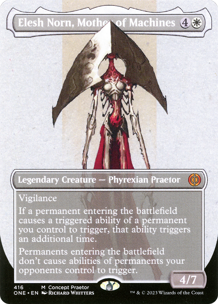 Elesh Norn, Mother of Machines (Borderless Concept Praetors) [Phyrexia: All Will Be One] | Gamers Paradise
