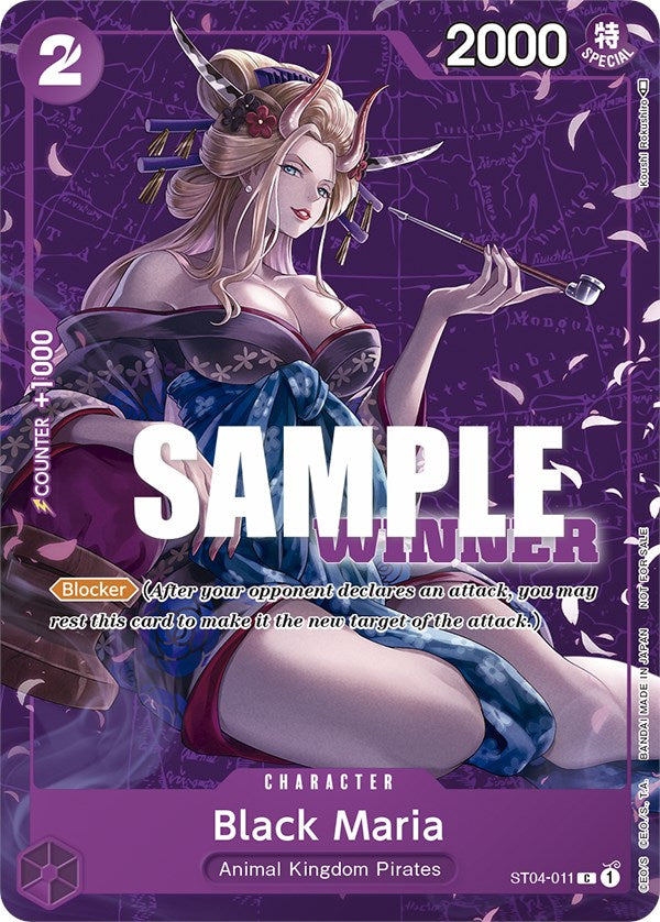 Black Maria (Tournament Pack Vol. 2) [Winner] [One Piece Promotion Cards] | Gamers Paradise