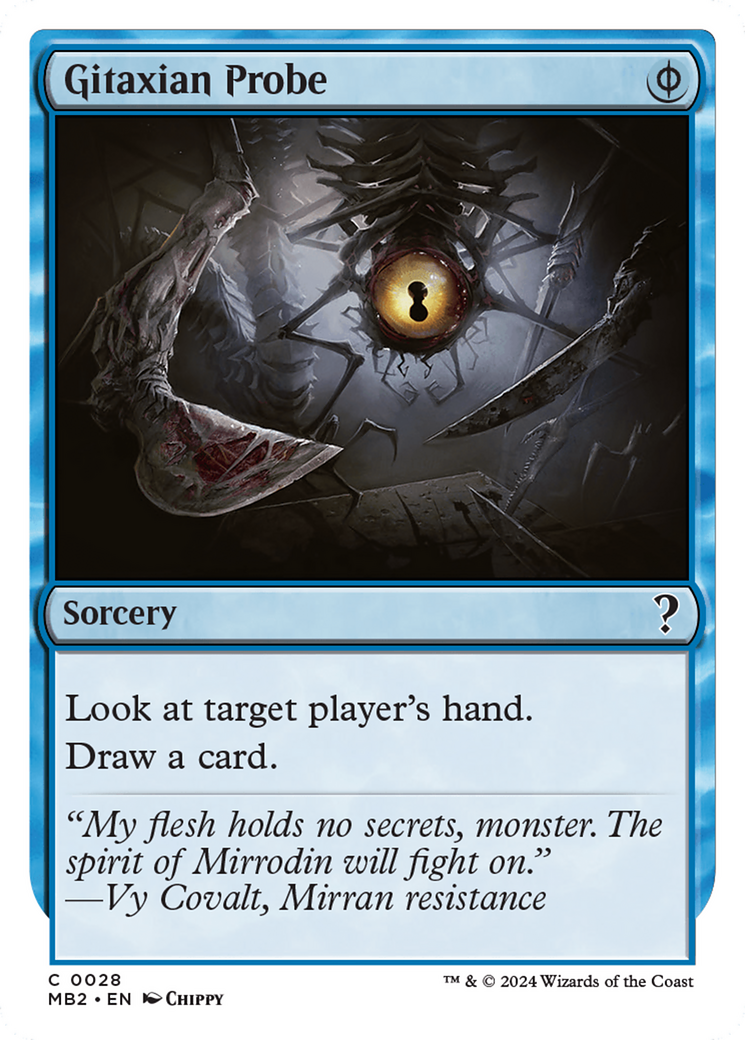 Gitaxian Probe (White Border) [Mystery Booster 2] | Gamers Paradise