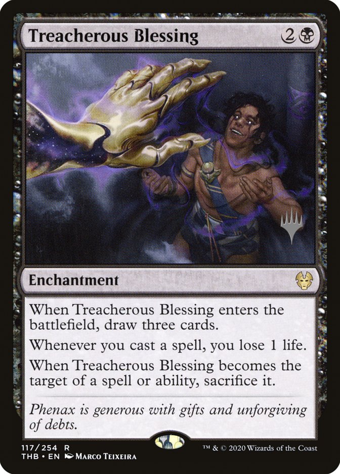 Treacherous Blessing (Promo Pack) [Theros Beyond Death Promos] | Gamers Paradise