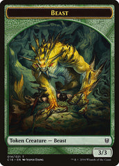 Beast // Ogre Double-Sided Token [Commander 2016 Tokens] | Gamers Paradise