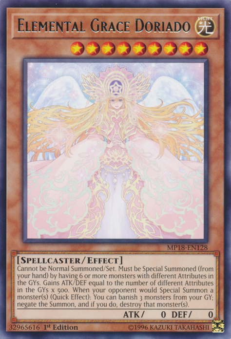 Elemental Grace Doriado [MP18-EN128] Rare | Gamers Paradise