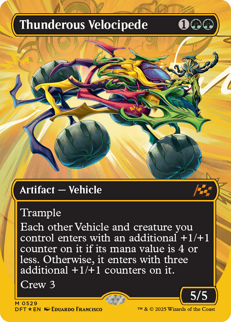 Thunderous Velocipede (Borderless) (First-Place Foil) [Aetherdrift] | Gamers Paradise