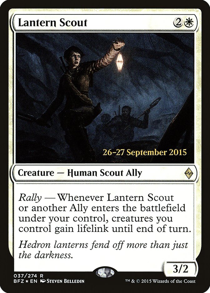 Lantern Scout [Battle for Zendikar Prerelease Promos] | Gamers Paradise